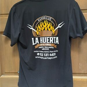 Black La Huerta Barbecue T-Shirt Man or Woman